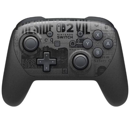 تصویر دسته بازی Pro Controller مخصوص Nintendo Switch 2 باندل بازی Resident Evil Requiem