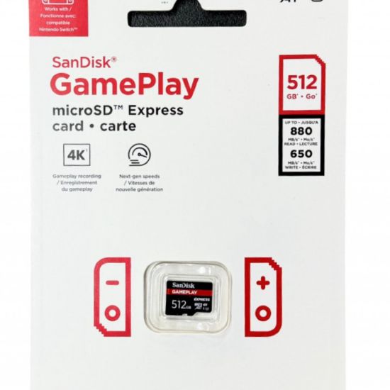 تصویر خرید ماکرو اس دی MicroSD Express 512 G برای Nintendo switch 2