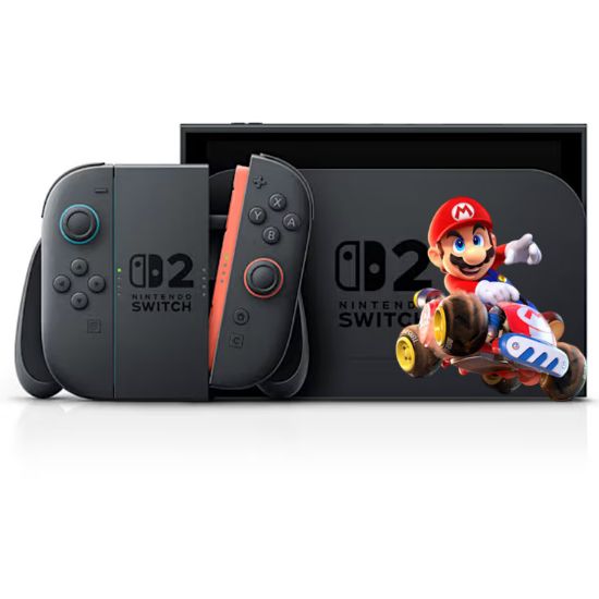 تصویر خرید کنسول نینتندو سوییچ 2 مشکی به همراه بازی Mario Kart World