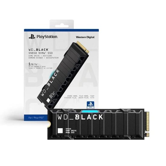 تصویر حافظه SSD یک ترابایت  مدل WD_BLACK SN850 NVMe SSD  برای Ps5