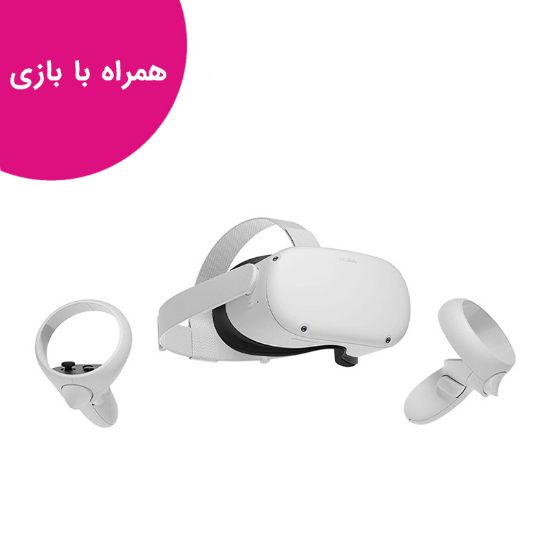 تصویر هدست واقیعت مجازی   Meta Quest 2 _128GB به همراه بازی