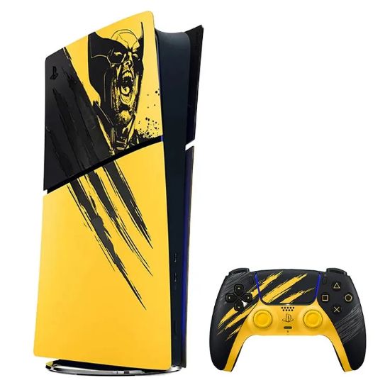 تصویر پلی استیشن 5  Slim دیجیتال باندل Marvel’s Wolverine Battle Yellow رنگ زرد